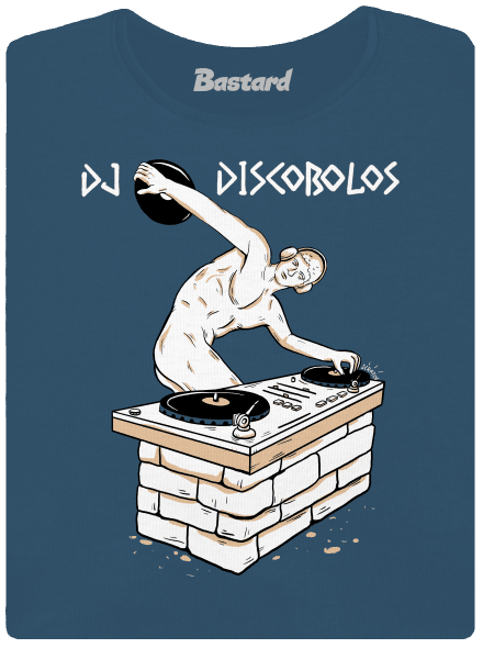 DJ Discobolos dámske tričko prémium Petrol Blue