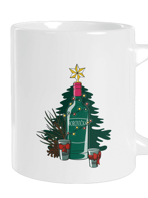 Vianočná borovička veľký hrnček White