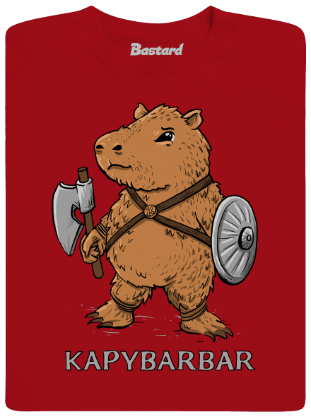 Kapybarbar detské tričko Red