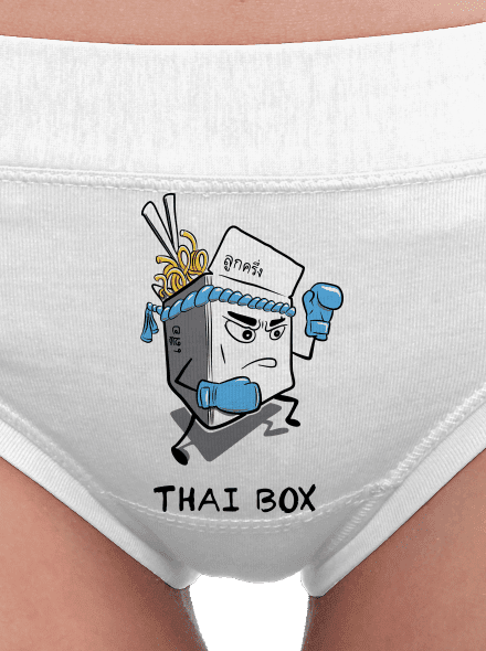 Thai box dámske nohavičky White
