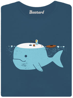 Rybárčenie dámske tričko prémium Petrol Blue