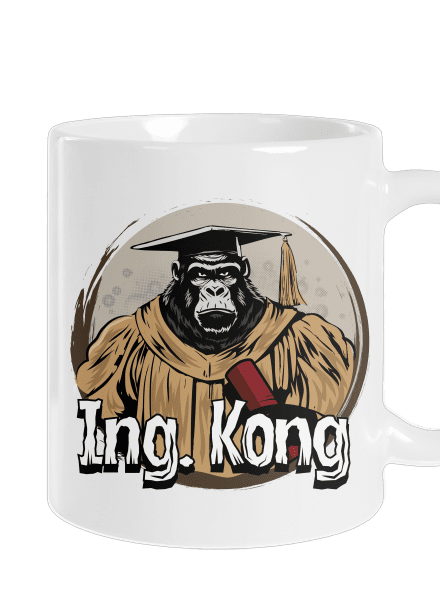 Ing. Kong klasický hrnček White