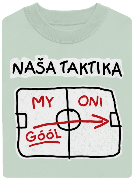 Naša taktika unisex mikina bez kapucne Blush Mint