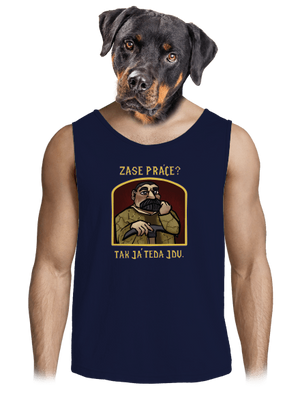 Zase práce? pánske tielko French Navy