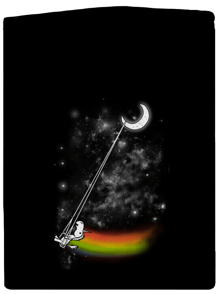 Unicorn Universe pánska mikina na zips Black