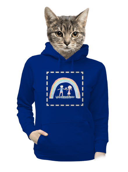 Detské kresby - Nahraj vlastnú dámska mikina klokanka Royal Blue Mal