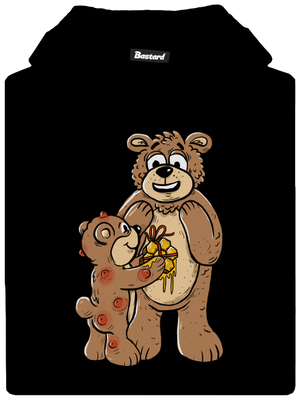 Hrdí rodičia detská mikina klokanka Black