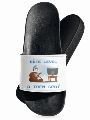 Ešte level šľapky White