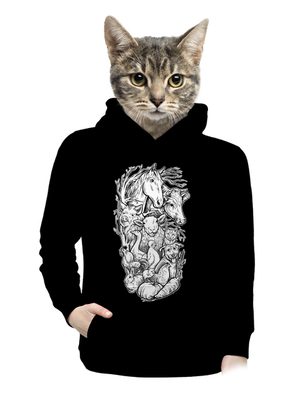 dámska mikina klokanka