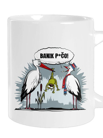 Banik p*čo! veľký hrnček White