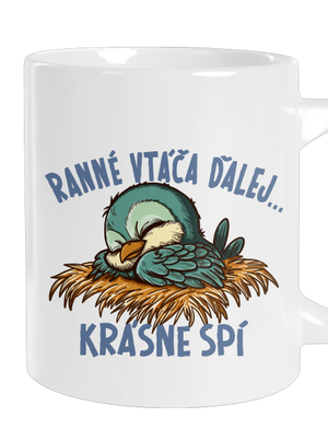 Ranné vtáča spí veľký hrnček White