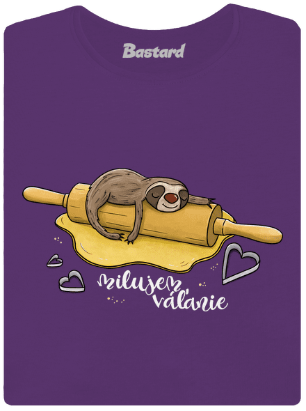 Milujem váľanie dámske tričko prémium Purple