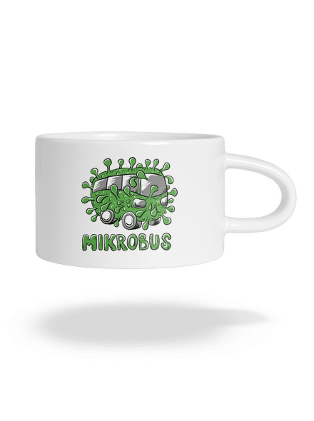 Mikrobus hrnček makronka White