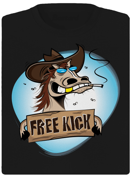 Free kick dámske športové tričko Black