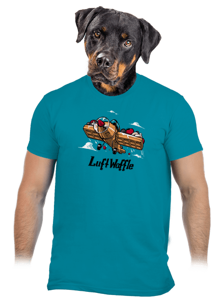 Luftwaffle pánske tričko Diva Blue