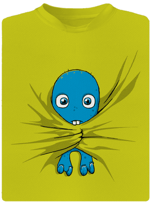 Bubák detské športové tričko Neon Yellow