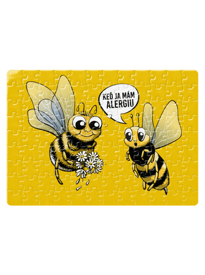 Alergická včielka puzzle White