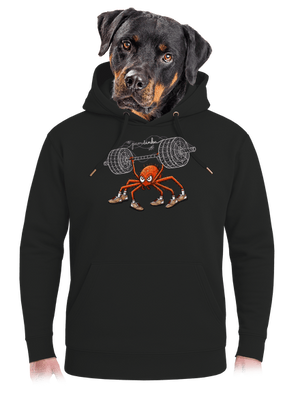 Pavučinka unisex mikina premium Dark Black