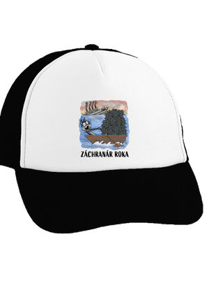 Záchranár roka šiltovka truckerka Black cap