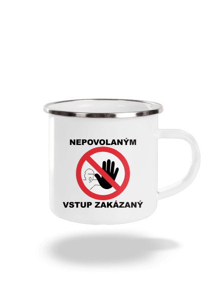 Nepovolaným vstup zakázaný plecháčik White