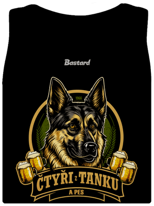 Čtyři z tanku a pes dámske tielko klasické Black