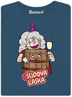 Osudová láska dámske tričko prémium Petrol Blue