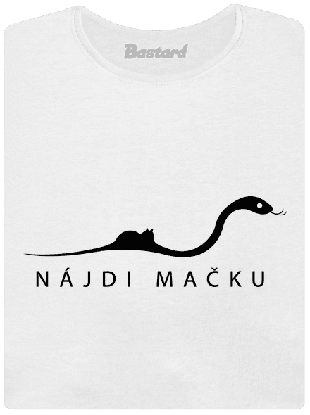 Nájdi mačku dámske tričko White