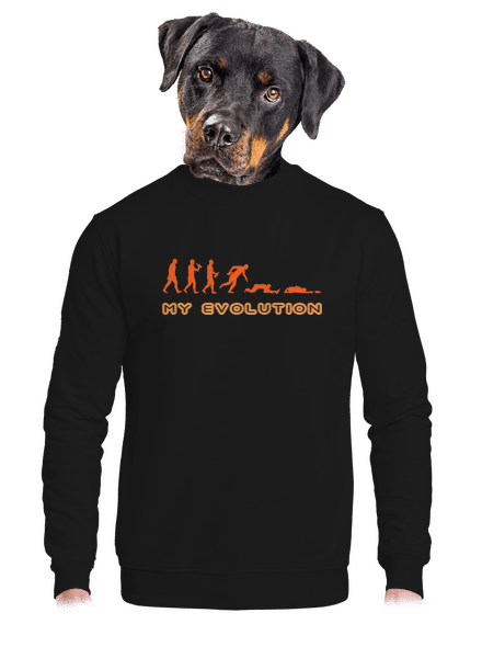 My evolution unisex mikina bez kapucne Black