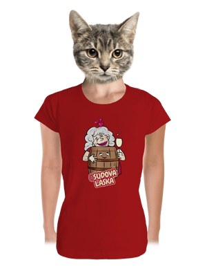 Osudová láska dámske tričko prémium Red Mal