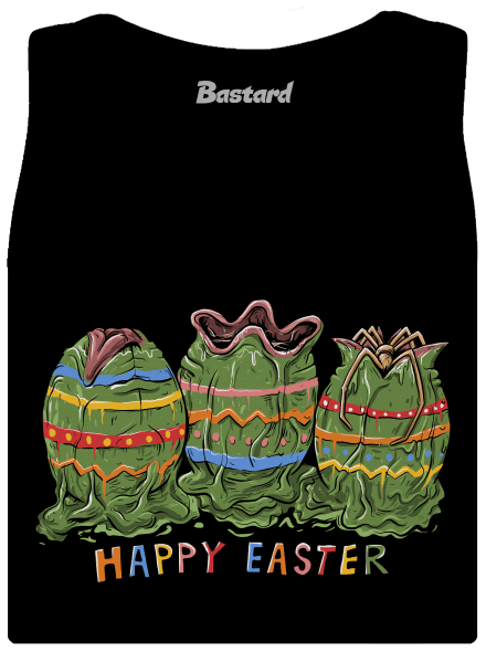 Happy Easter dámske tielko klasické Black