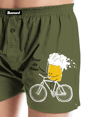 Tour de beer pánske trenky Khaki