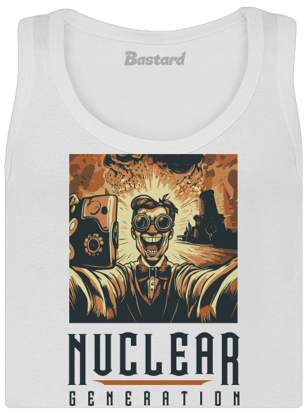 Nuclear generation dámske tielko klasické White