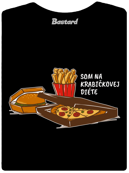 Krabičková diéta dámske tričko prémium Black