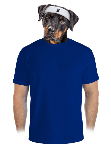 Bez potlače pánske športové tričko Royal Blue Mal