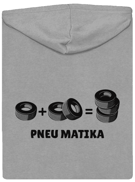 Pneu Matika pánska mikina na zips Light Melange