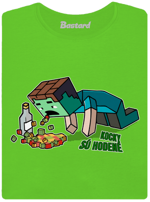 Kocky sú hodené dámske tričko Apple Green