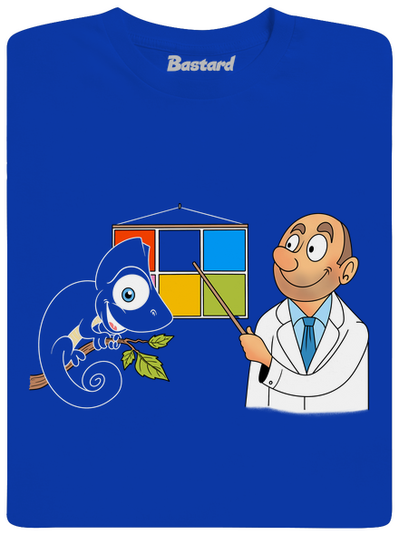 Chameleón u lekára pánske dlhý rukáv Royal Blue