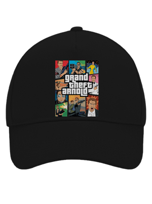 Grand Theft Arnold šiltovka baseballka Black