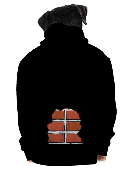 Tehly pánska mikina na zips Black
