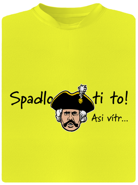 Spadlo ti to pánske športové tričko Neon Yellow