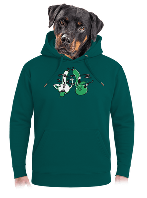 Bongo kašeľ unisex mikina premium Emerald Green