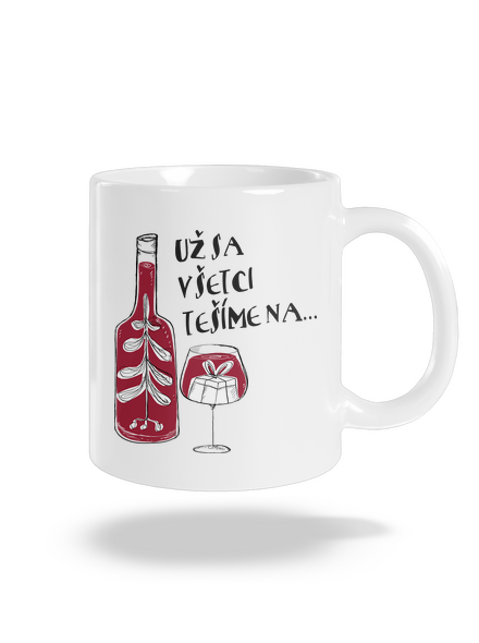 Vianoce vo víne klasický hrnček White