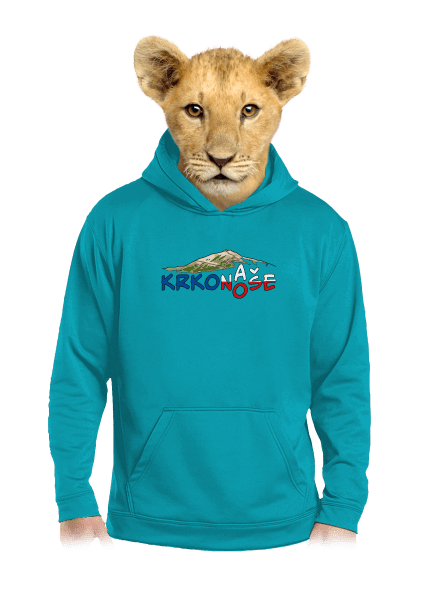 Krkonoše detská mikina klokanka Hawaiian Blue