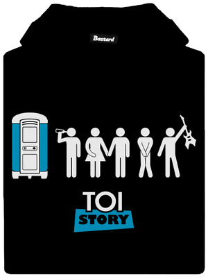 Toi Story pánska mikina klokanka Black