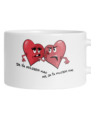 Srdiečka hrnček makronka White