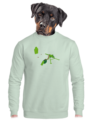 unisex mikina bez kapucne