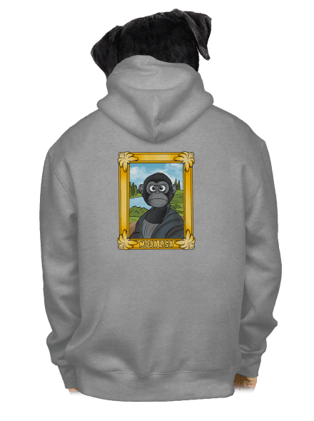Moja Lisa pánska mikina na zips Light Melange