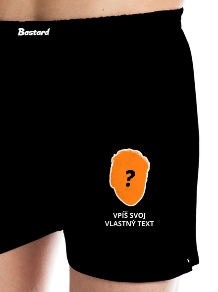 Tvoja hlava pánske trenky Black