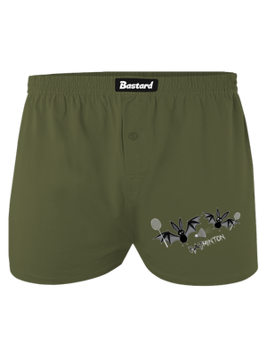 Batminton pánske trenky Khaki