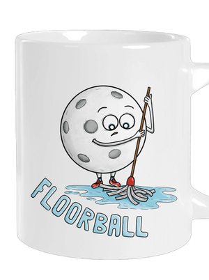 Floorball veľký hrnček White